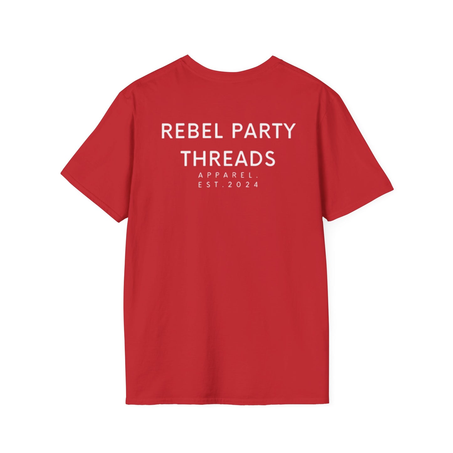 Rebel Party Graphic Tee | Unisex Softstyle T-Shirt, Casual Wear, Trendy Apparel, Gift for Friends, Birthday Outfit