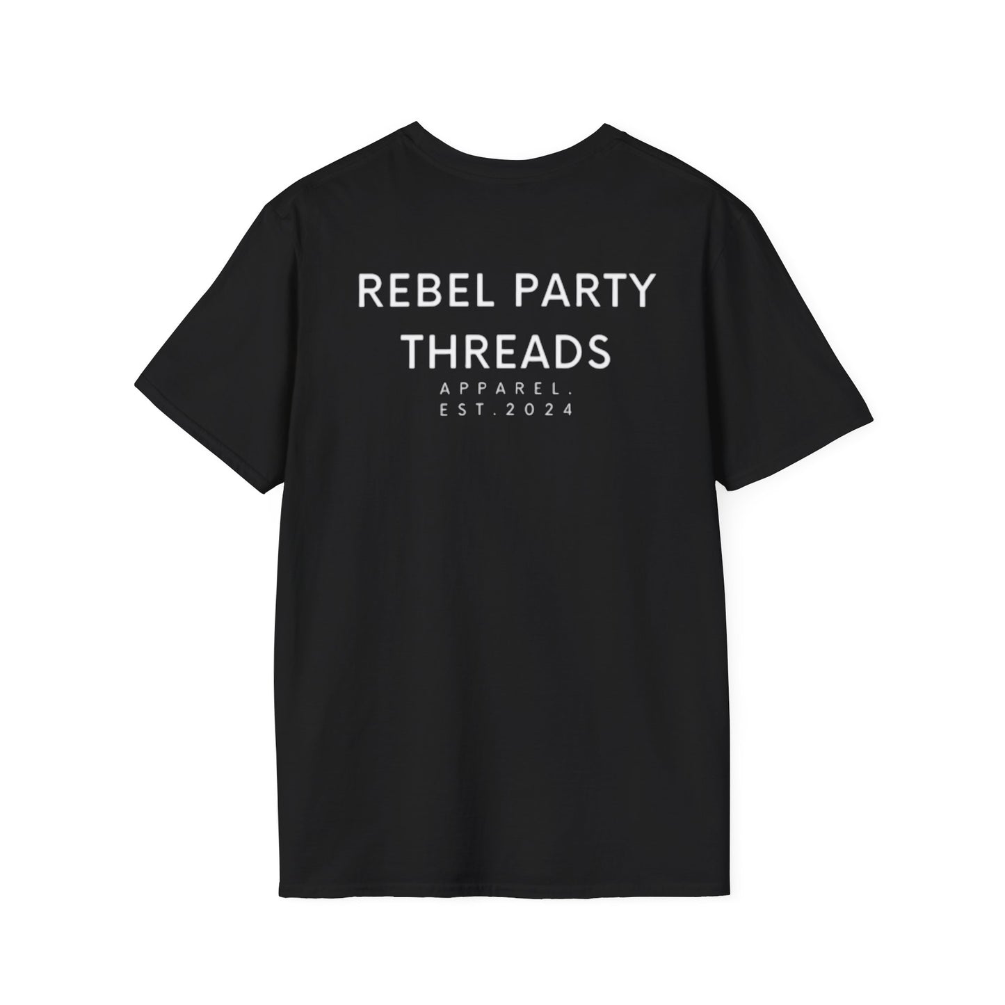 Rebel Party Graphic Tee | Unisex Softstyle T-Shirt, Casual Wear, Trendy Apparel, Gift for Friends, Birthday Outfit
