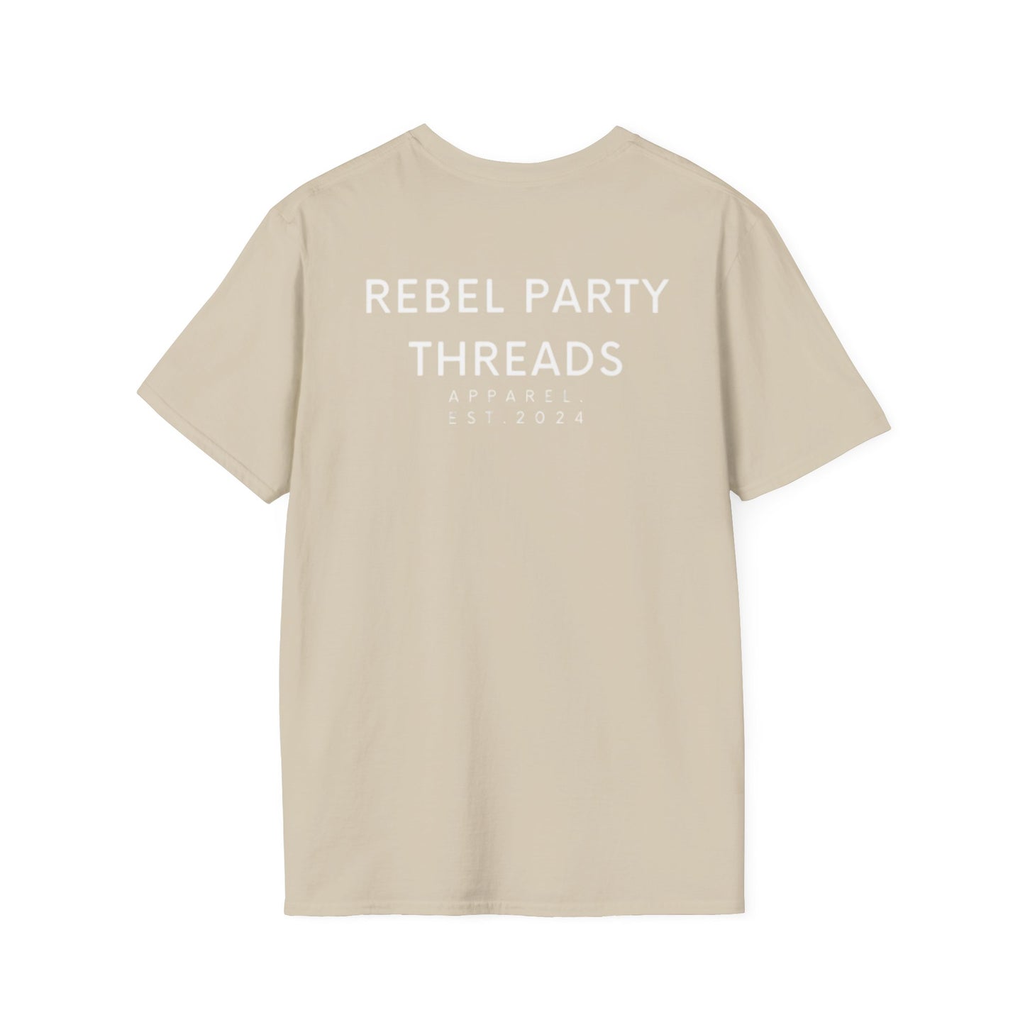 Rebel Party Graphic Tee | Unisex Softstyle T-Shirt, Casual Wear, Trendy Apparel, Gift for Friends, Birthday Outfit