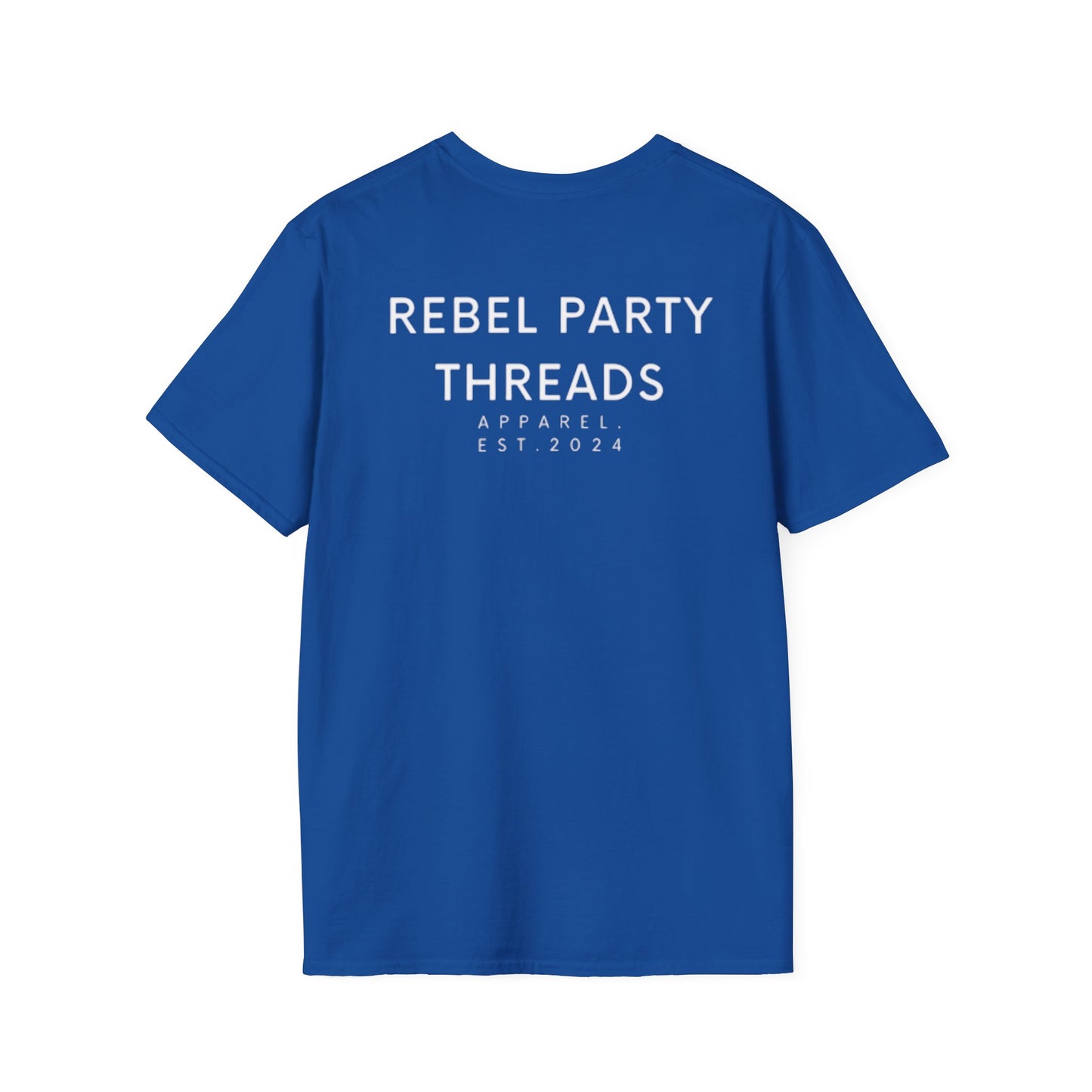 Rebel Party Graphic Tee | Unisex Softstyle T-Shirt, Casual Wear, Trendy Apparel, Gift for Friends, Birthday Outfit
